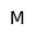 A green background with the letter m in black.