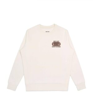 P.I.A.S RL Expansion Logo Crew in Cream – premium fleece crewneck by Roye Life Apparel.